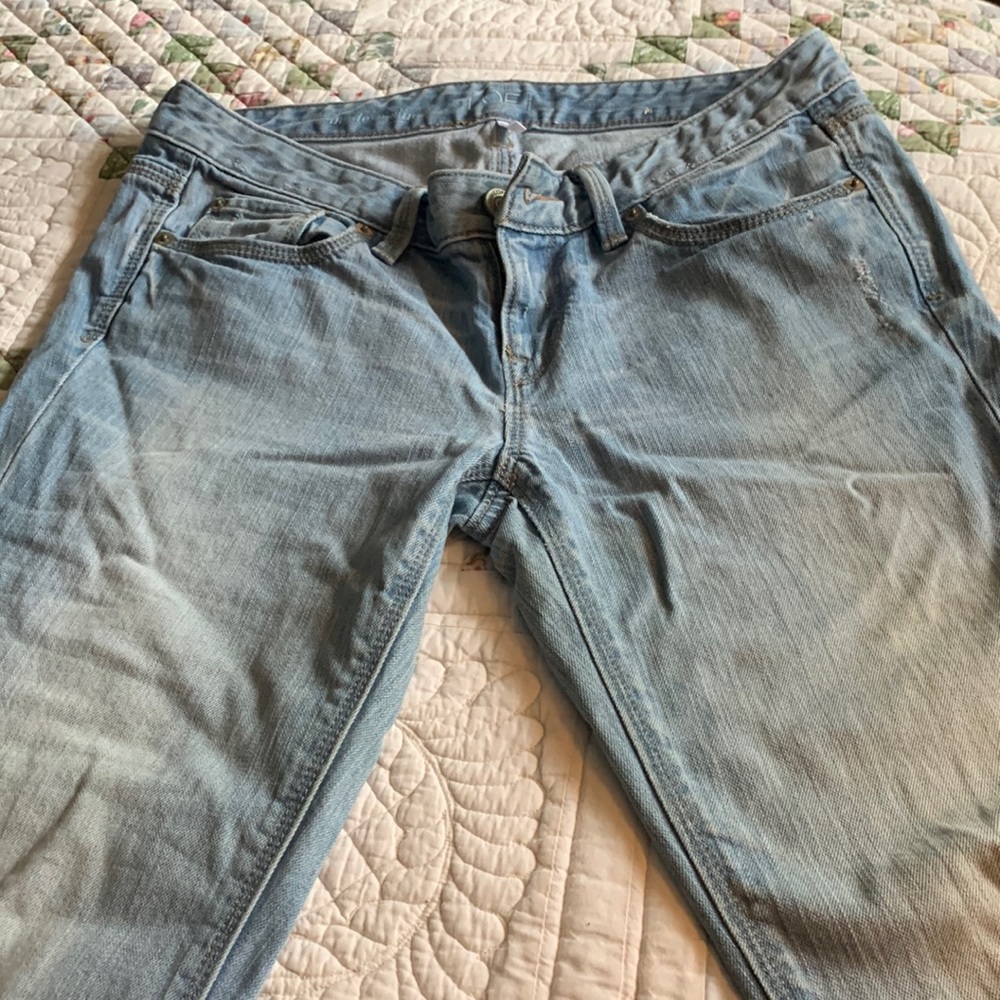 Loft modern slim 6 petite light was denim jeans